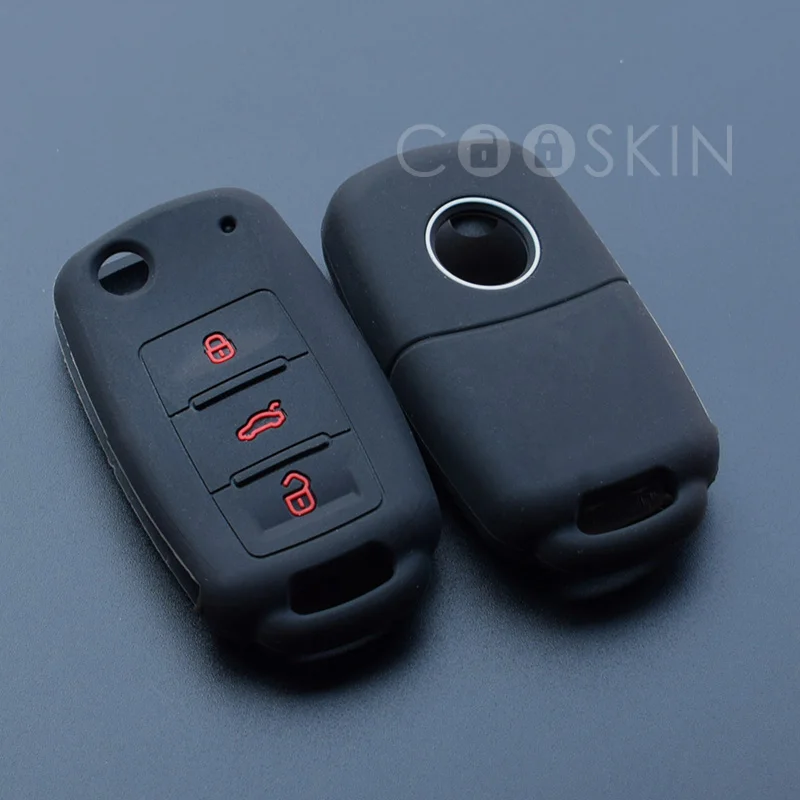 

Soft TPU car key protect for Volkswagen POLO Bora Beetle Tiguan Passat B6 MK5 Eos SEAT TSI Golf 6 Silicone remote cover case