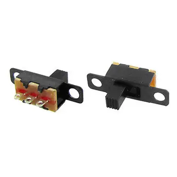 

100 Pcs 5mm Height Knob 3 Pin 2 Position 1P2T SPDT Panel Slide Switch 0.5A 50V DC