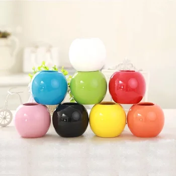 

Simple Ceramic Vase Modern Creative Spherical Vase Dried Flower Flower Inserted Home Decoration Fun Gifts Dropshipping