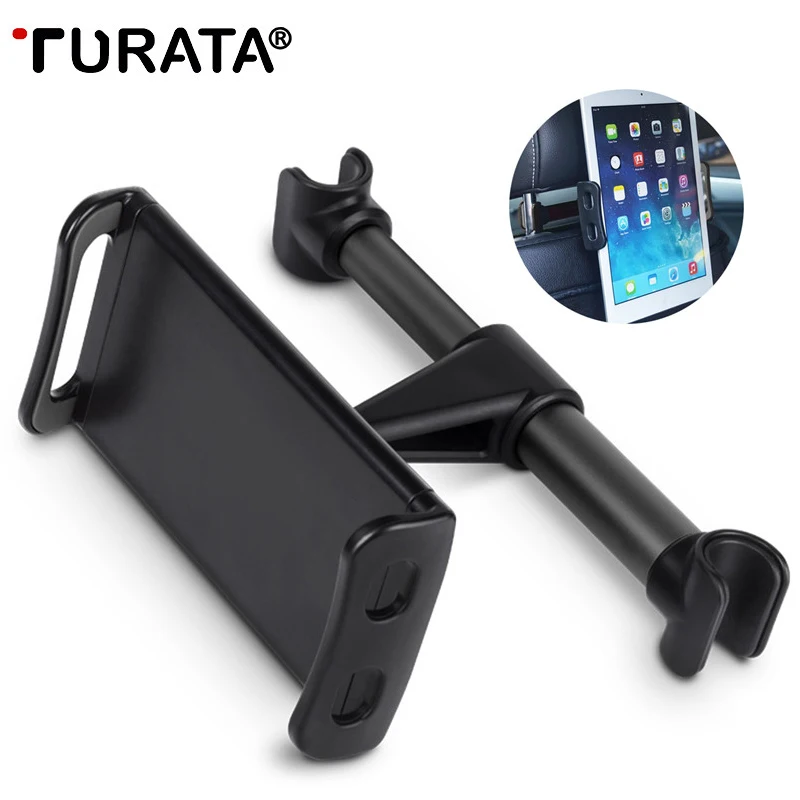 

TURATA 4-11 inch Universal Tablet Car Holder For iPad 2 3 4 Mini Air 1 2 3 4 Pro Back Seat Holder Stand Tablet Car Accessories