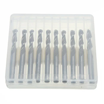 

10Pcs/box 1/8" 2 Flutes Carbide Ball Nose End Mills CNC Bits 17mm Flute Length