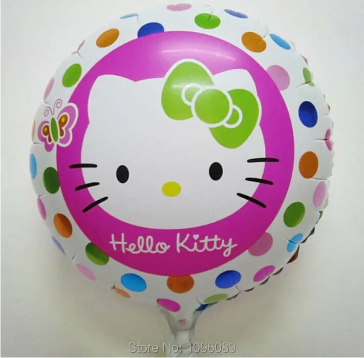 (10pcs).18 inch round shape Hello Kitty foil balloon Birthday party decorate balloons | Игрушки и хобби