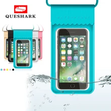 6,0 дюймов водонепроницаемый телефон сумки сенсорный экран плавательный мешок Дайвинг дрейфующих мобильный чехол для телефона речной треккинг надувной сухой Чехол