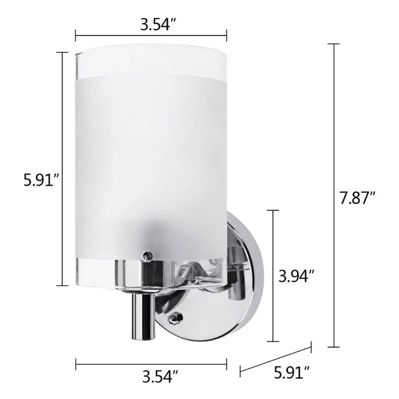 1 комплект AC85-265V E27 светодиодный настенный светильник Современный Стеклянный декоративный светильник