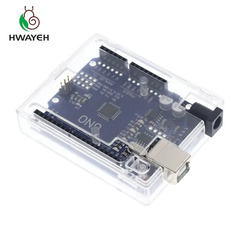 HWAYEH высокого качества один Комплект UNO R3 CH340G + MEGA328P чип 16 МГц для Arduino UNO R3 Совет по развитию + кабель USB