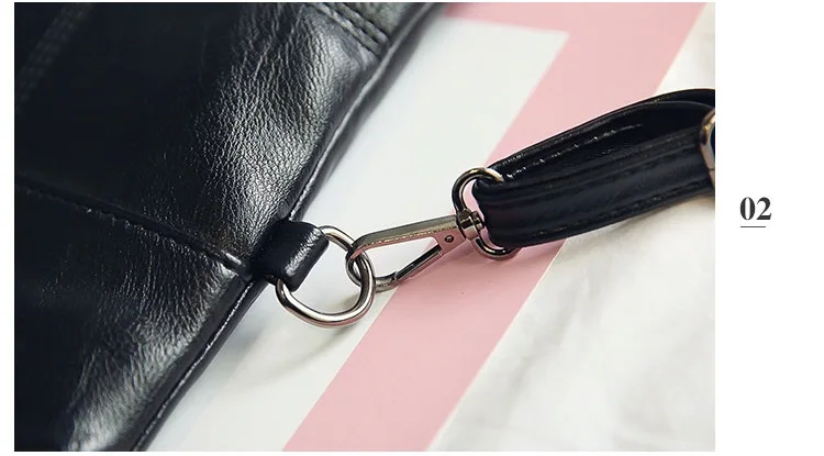 MJ Women's Handbag PU Leather Shoulder Bag Fashion Top-Handle Bags Korean Style Crossbody Bag Female Vintage Soft Leather Clutch (28)