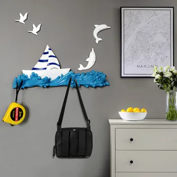

Wall decoration hook nail-free creative door behind the kitchen hook personality key coat hook three-dimensional pendant