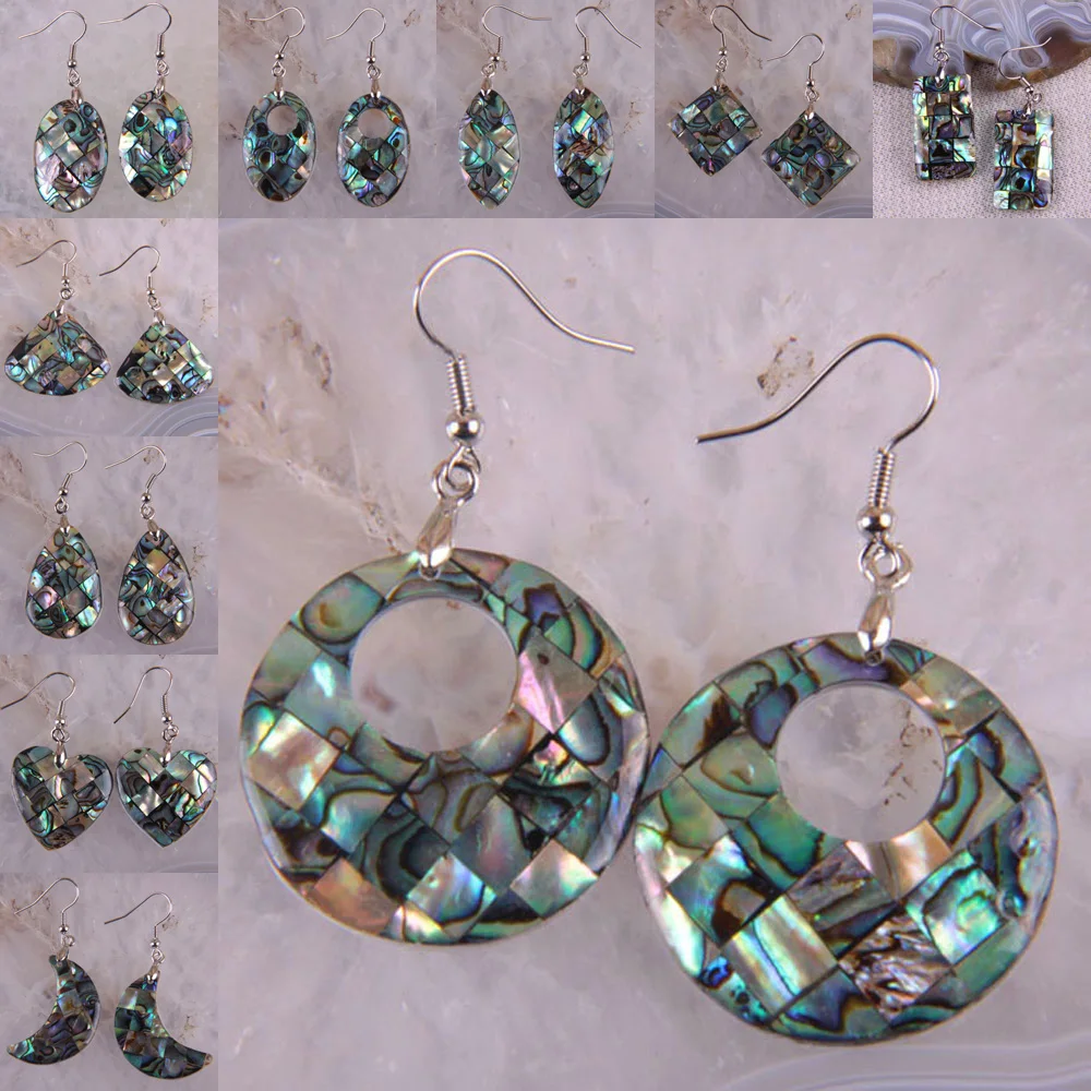 

New Zealand Abalone Shell Beads Earrings Fashion Jewelry 1PCS