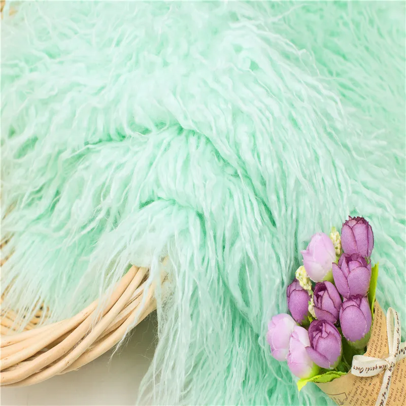 

1M*1.6M Newborn Photography Props Blankets,Soft Long Fur Plush Baby Blanket Basket Flokati Stuffer,Faux Fur Fotografia Backdrop