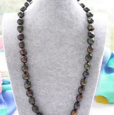 

Jewelr 005614 24" 15mm baroque black freshwater cultured pearl NECKLACE