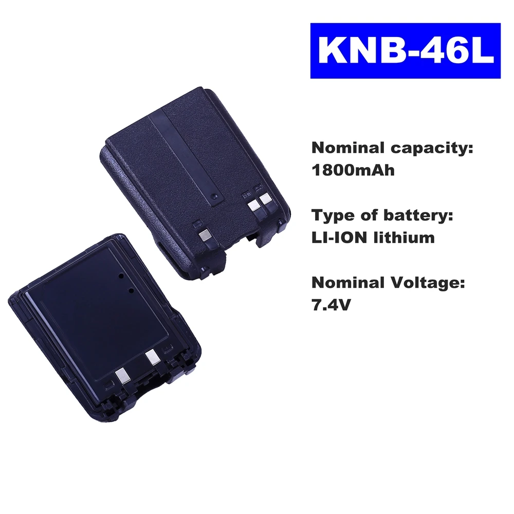 7.4V 1800mAh LI-ION Radio Battery KNB-46L For Kenwood Walkie Talkie TK-3230 Two Way Radio kvc 13 vehicle charger for kenwood tk190 tk260 tk280 tk290 tk360 tk370 tk380 tk390 tk480 tk2100 tk3100 tk5400 two way radio