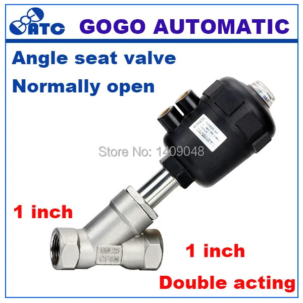 Pneumatic actuated valve plastic angle seat actuator DN25 1 inch