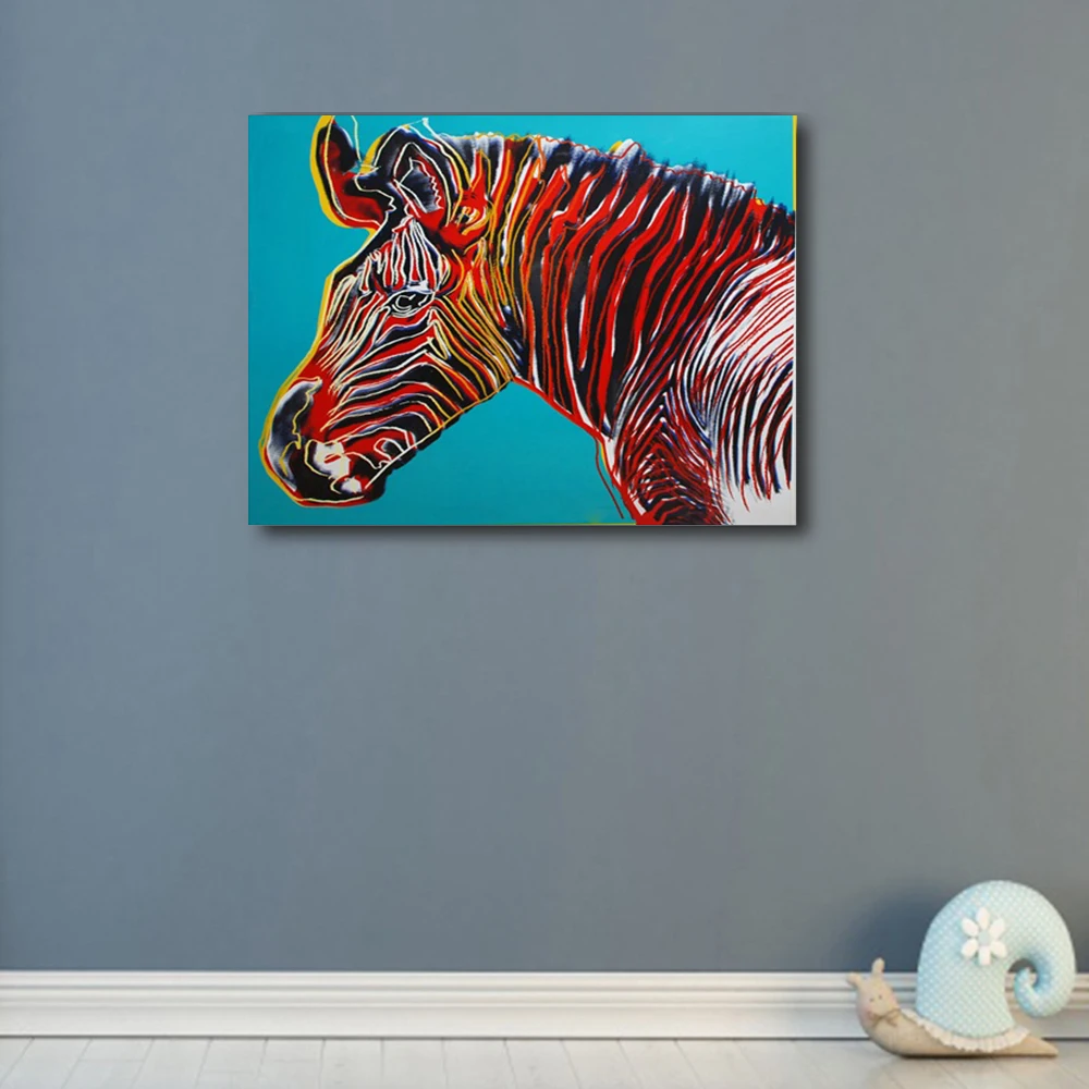 Laeacco акварели Zebra постеры с животными и принты абстрактной живопись настенная для
