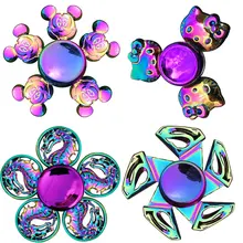 3 листа ослепительный цветной наконечник пальца гироскопа мышь Seen Супермен Дракон снятие стресса игрушки для детей Спиннер