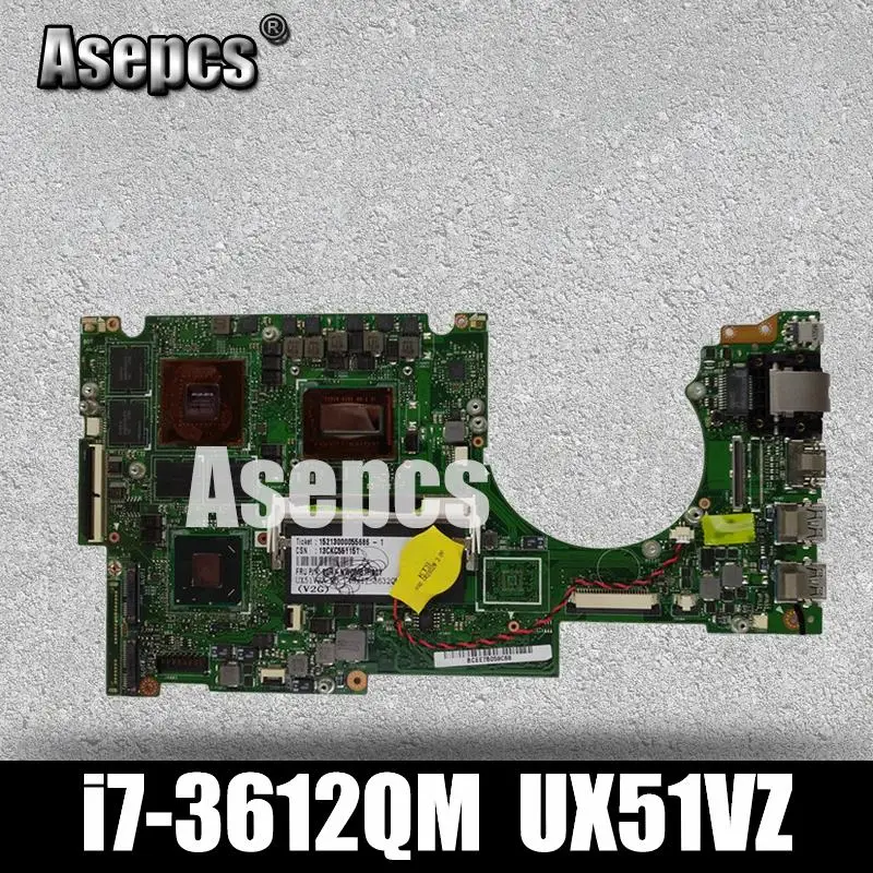 Asepcs UX51VZ материнская плата для ноутбука ASUS UX51VZ UX51VZA U500VZ U500V U500 тестовая оригинальная материнская плата I7-3612QM