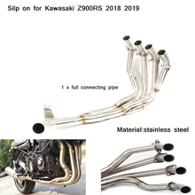 51mm Header Motorcycle Full Connecting Pipe Non-destructive modification Silp on for Kawasaki Z900RS 2018 2019 non destructive testing ndt technique