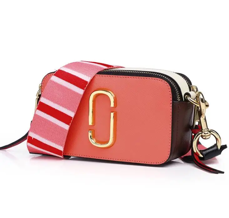 

Wide shoulder strap camera bag Summer bag 2019 new ins diagonal small square Bag Mini lady bag high quality leather handbag