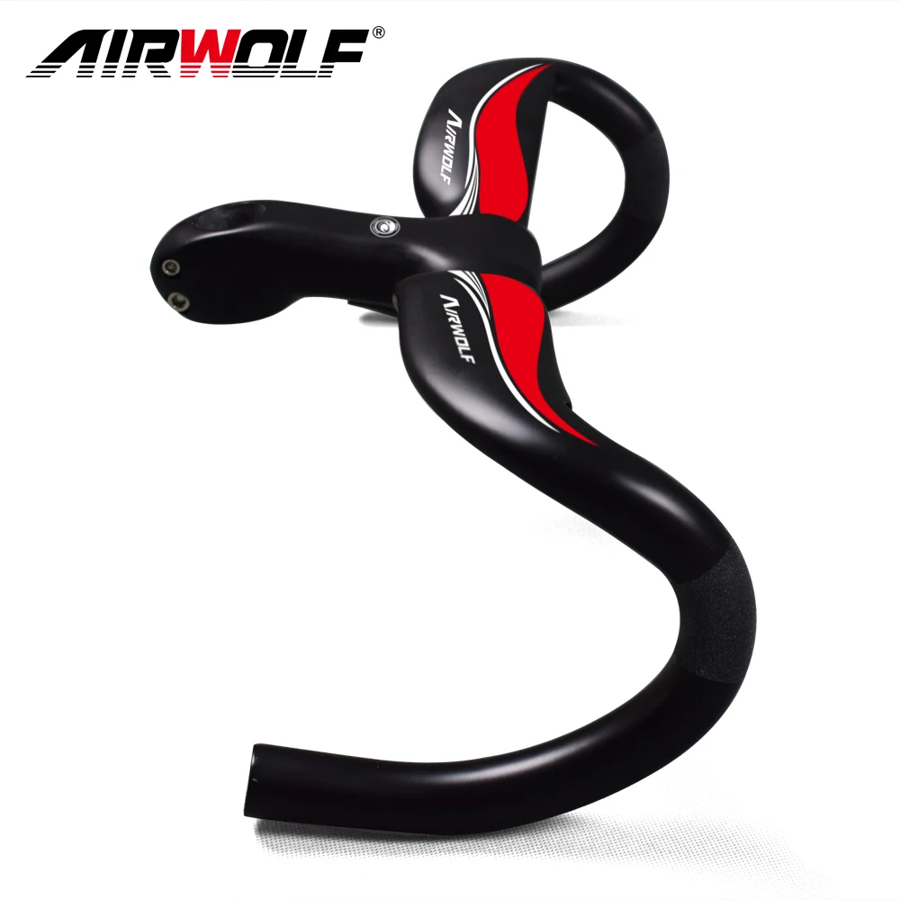 Airwolf углеродный руль для велосипеда полностью шоссейного части guidon velo route carbone