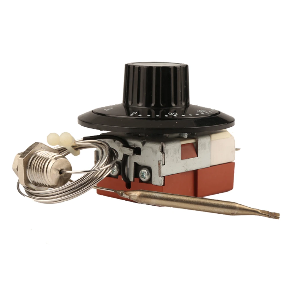 TS-200SB-C 레인보우 3Pin 온도 조절 스위치 손잡이 50-200 섭씨 온도 조절기 액체 확장 조절 식 보일러 NC