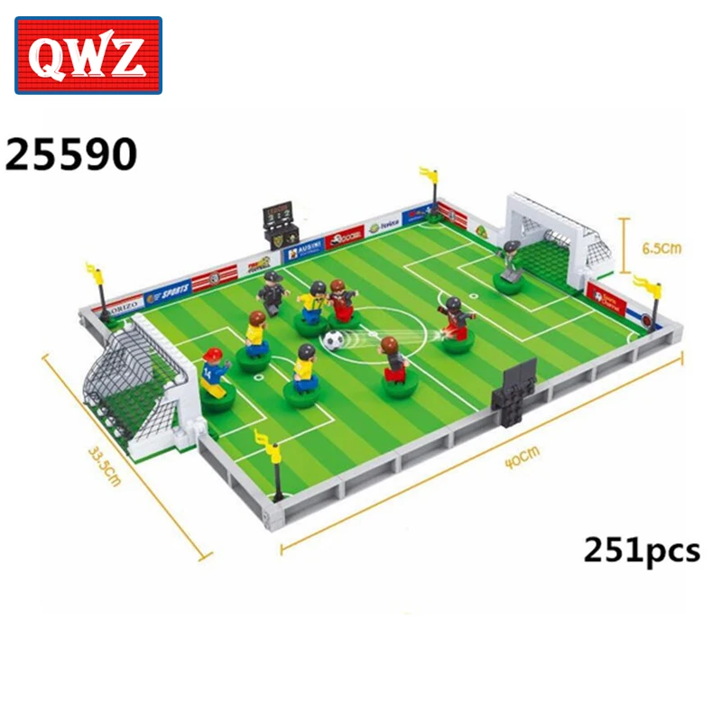 

ESTELLE Model Building Bricks Kits Compatible Legorreta City Football 251pcs 3D Blocks Educational Toys Hobbies For Kids Gifts