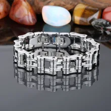 116 г тяжеловесный Байкер 316L из нержавеющей стали, велосипедная цепь для мотоцикла, мужской браслет для высококачественных ювелирных изделий, Bling 8,8''