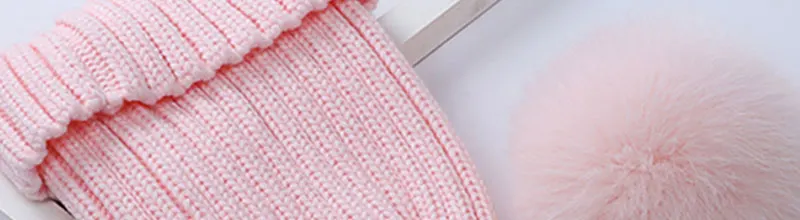 Натуральный Лисий Мех помпоны мяч Skullies вязаные шапочки зимние, шапки для женщин вязаная шапка теплая шапочка Повседневная Gorros вязаная YY17223