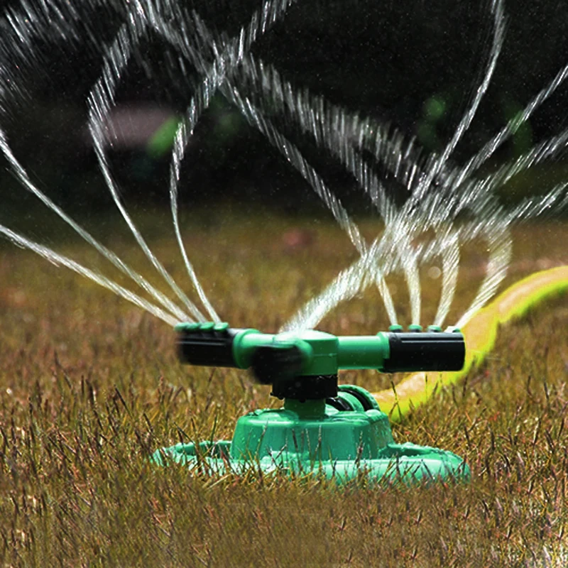 360° Rotary Plastic Garden Lawn Plant Water Nozzle Sprinkler Irrigation System