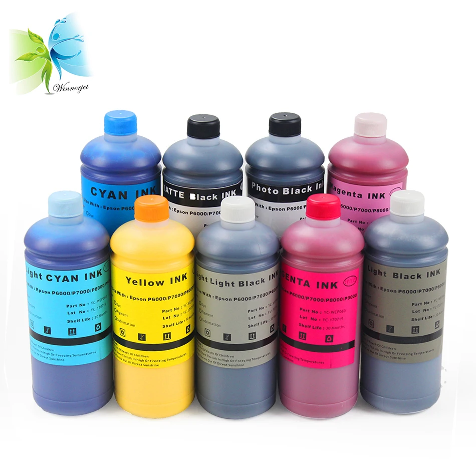 

WINNERJET 1000ml 9 Colors HD Pigment Ink For Epson P6000 P7000 P8000 P9000 Printer