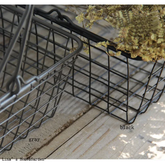 Металлическая корзина органайзер с ручками|basket with handle|organizer basketwire basket |