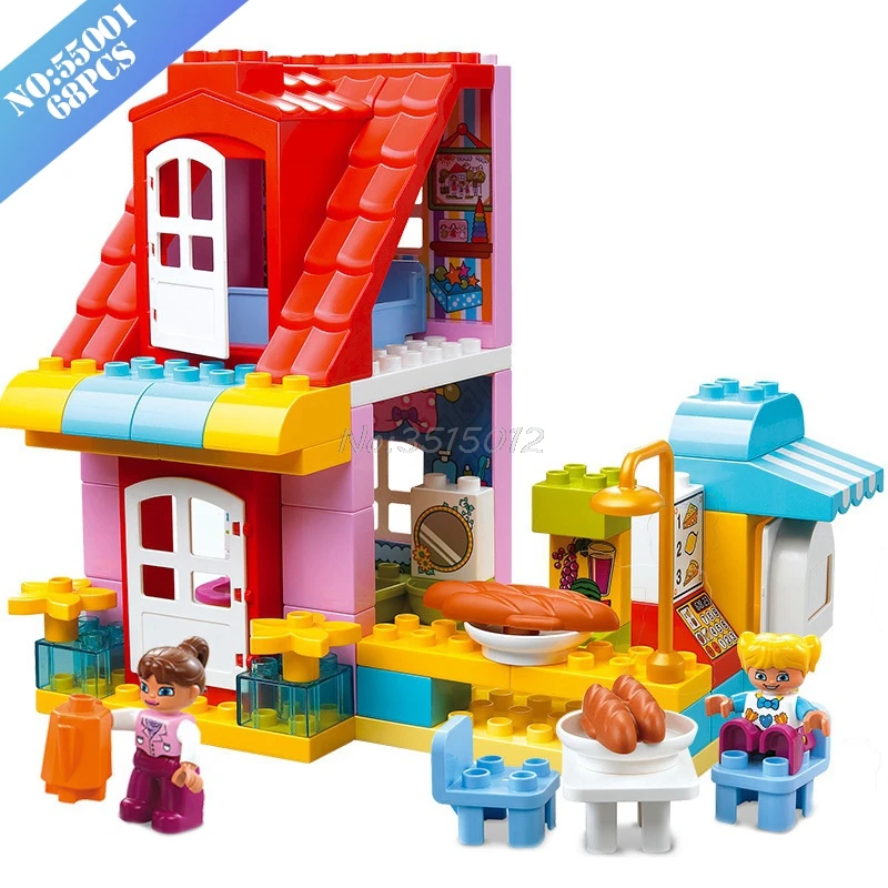 Buy Legoing Duplo Big Size Girl Friends Pink Villa