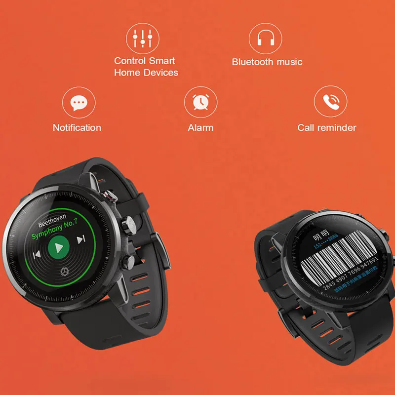 Английская версия Huami Amazfit умные часы Stratos 2 gps PPG пульсометр 5ATM водостойкие спортивные Smartwatch