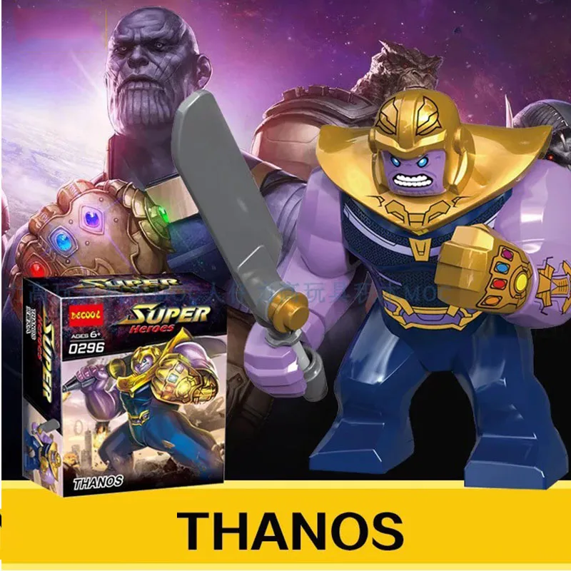 

SuperHeroes plus mini figures Thanos Venom Batman Hulk legos compatible minifigures model building blocks bricks toy kids gift