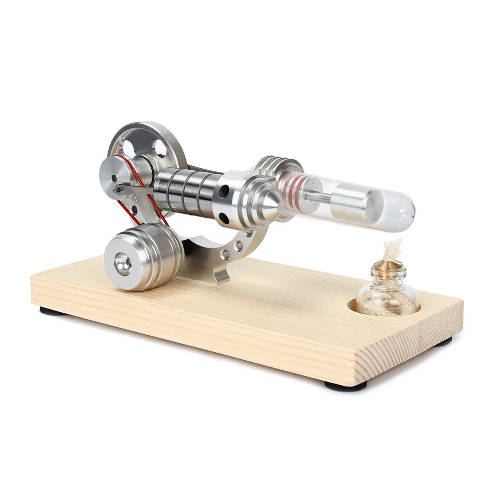 Нержавеющая сталь деревянный держатель мини горячего воздуха двигатели для автомобиля двигатель модель развивающие игрушки научный