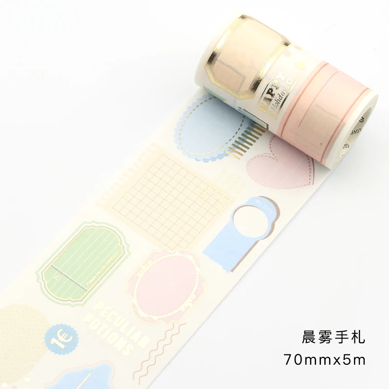10 шт./1 партия клейкая лента из рисовой бумаги скандинавские винтажные декоративные Клей Скрапбукинг DIY Бумага японские наклейки 5 м - Цвет: ChengWuShouZha7