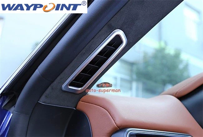 Chrom Seite Rückansicht Spiegel Rahmen Abdeckung Trim Für Maserati Levante 2016