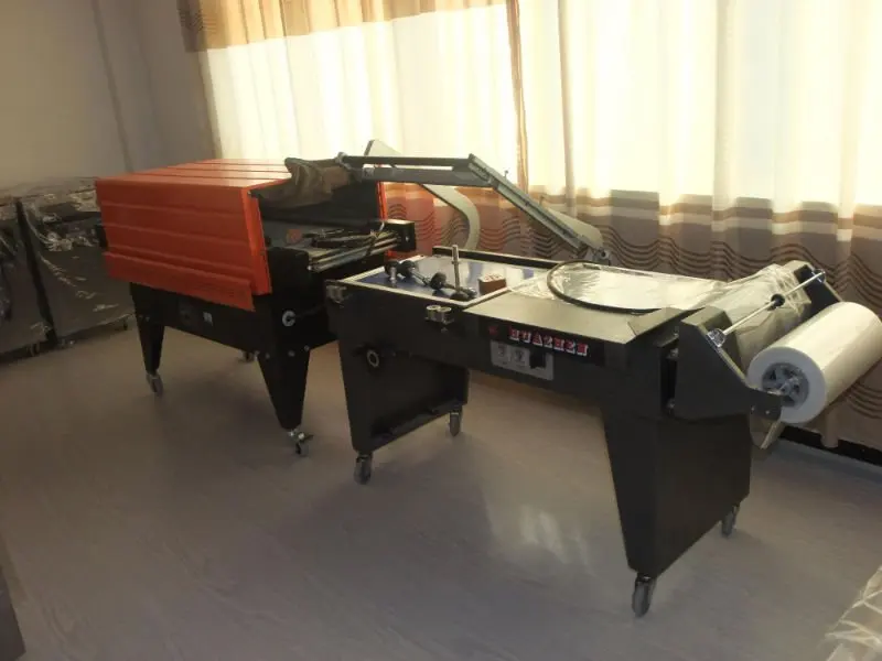 BSE4525+FLQ450 Sealing shrink packing machine plastic wrap sealer on