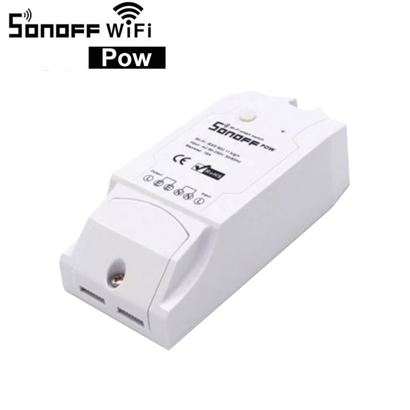 

15A Sonoff Pow R2 Wireless WiFi Switch Power Energy Meter Monitor Remote Control Smart Home kit with Timing Sharing Function