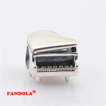 

Fits Pandora Charms Bracelet 925 Sterling Silver Beads Music Piano Screw Hole Charm for Women DIY Jewelry Making LW447