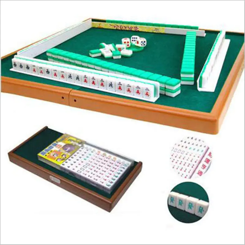 NEW Mini Mahjong Chinese Funny Family Table Board Game Portable Mahjong Set Chinese Antique Mini Mahjong Games Home Games NEW Mini Mahjong Chinese Funny Family Table Board Game Portable Mahjong Set Chinese Antique Mini Mahjong Games Home Games