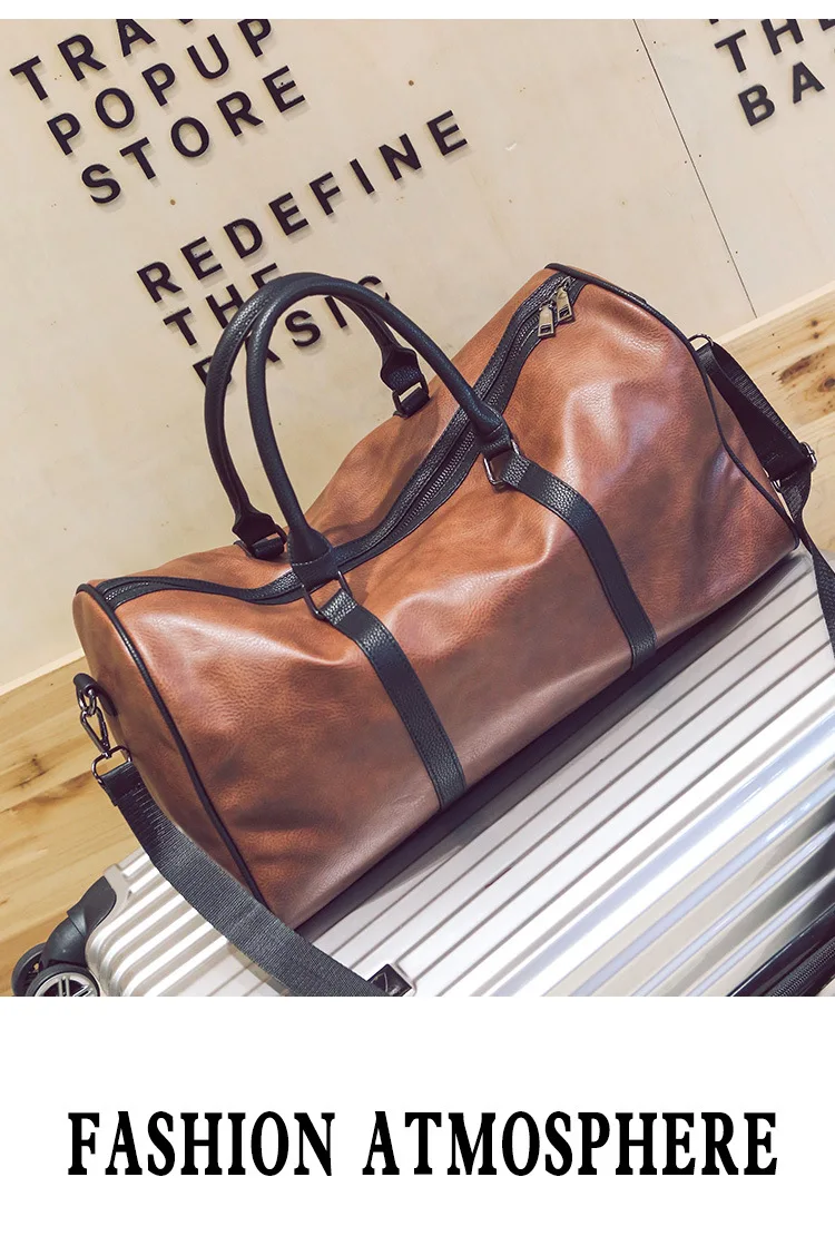 Дорожная сумка 2019 женская кожаная сумка большой емкости для отдыха простая сумка для багажа деловая поездка Сумки на одно плечо женская