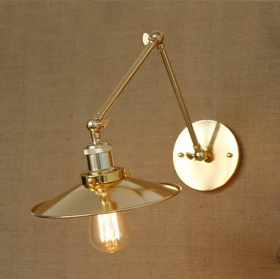 Buy Loft Style Decorative Edison Wall Sconce Bedside Wall Lamp Industrial Vintage Long Arm Wall Light Fixtures For Home Lighting