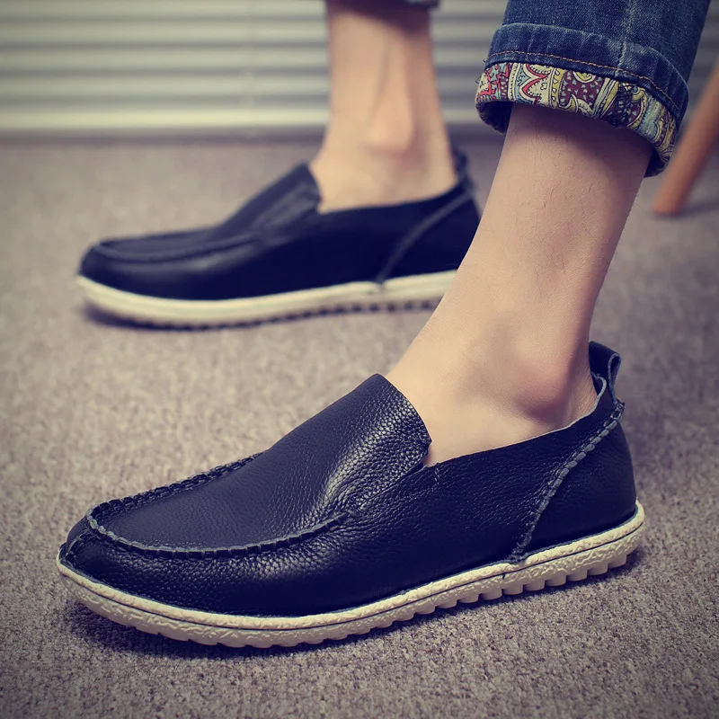 

2017 New England Casual Shoes Fashion Trend Men's Shoes Slip on Loafers High Quality Men Leather Shoes Breathable SMYCLZ-F0031