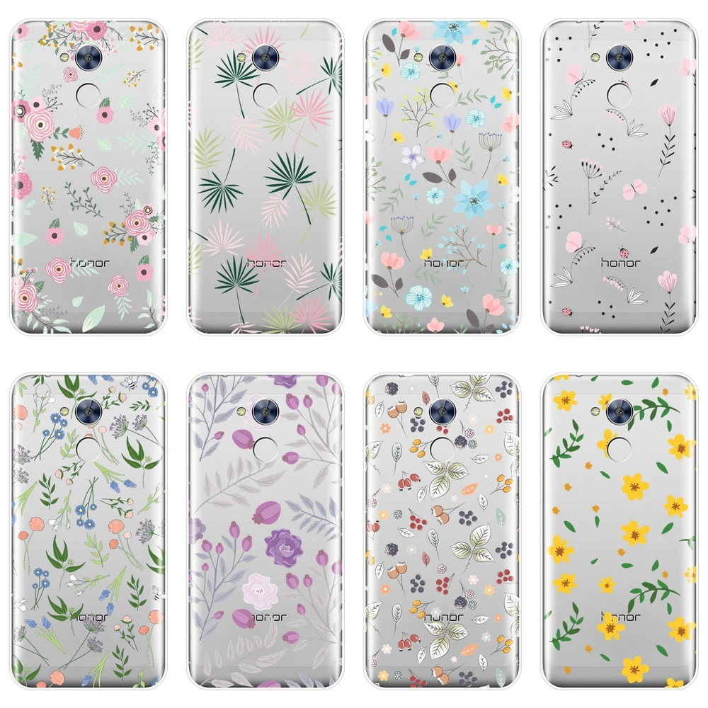 

Soft Phone Case Silicone For Huawei Honor 6A 4C 5C 6C Pro Rose Flower Sunflower Back Cover For Huawei Honor 6 5A 4X 5X 6X Case
