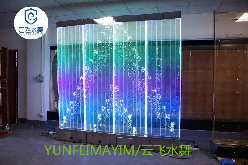 

Custom:electronic water dance bubble screen partition wall large engineering project lamp aquarium bubble round cakes screen