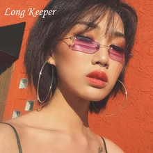 Длинный Хранитель роскошный бренд кошачий глаз солнцезащитные очки Женские Модные фиолетовые очки женские без оправы квадратные мужские суперзвезды солнцезащитные очки