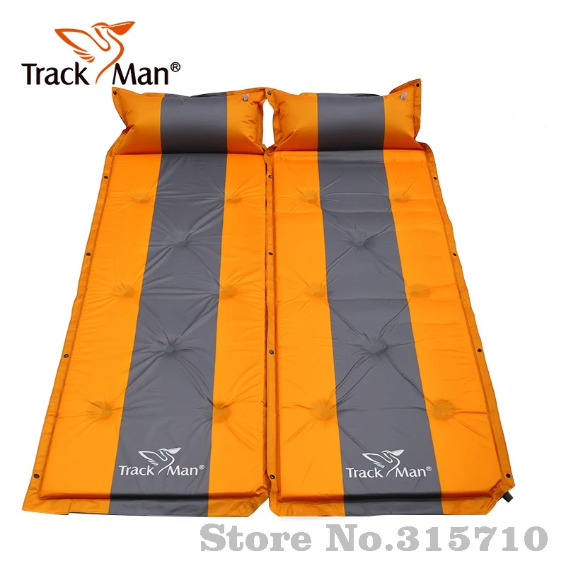Livre de Auto inflável Almofada de Dormir com Travesseiro Barraca de Camping Pessoa ao ar Trackman Única Viagem Mat Mat Moisture proof 3 Cores