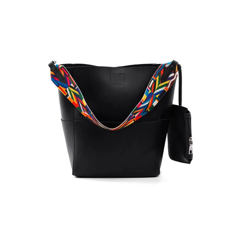 2018 Baellerry Women Versatile Handbag Wide Strap PU Leather bags Zipper messenger bag Vintage Shoulder Crossbody Bags | Багаж и сумки