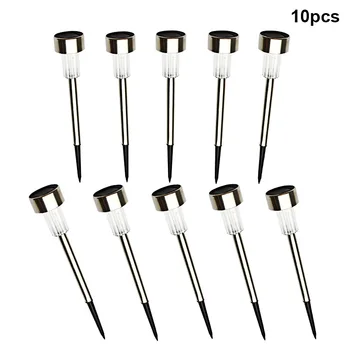 

10pcs LED Solar Light Garden Decoration IP55 Solar Lawn Light Solar Lamp Light Sensor for Outdoor Landscape Yard Pathway