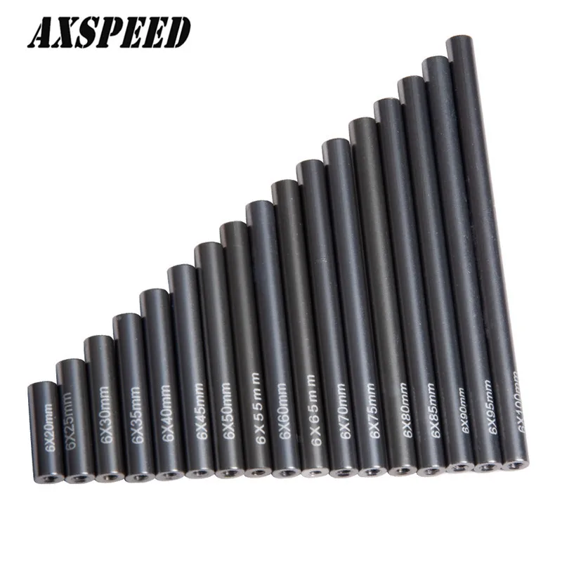 AXSPEED металла тяга 20-100 мм 6 0 Титан для SCX10 CC01 AX10 F350 RC01 D90 CX10 1/10 RC детали гусеничного