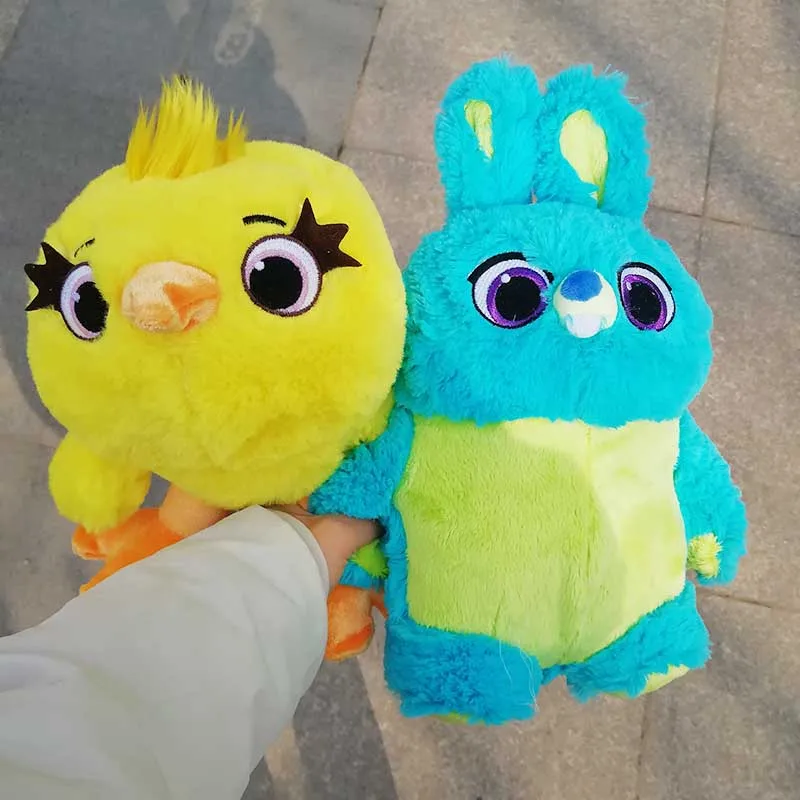 Toy Story 4 Ducky Bunny Желтые Плюшевые игрушки утка голубой кролик мягкая кукла животных для детей подарок на день рождения Рождество